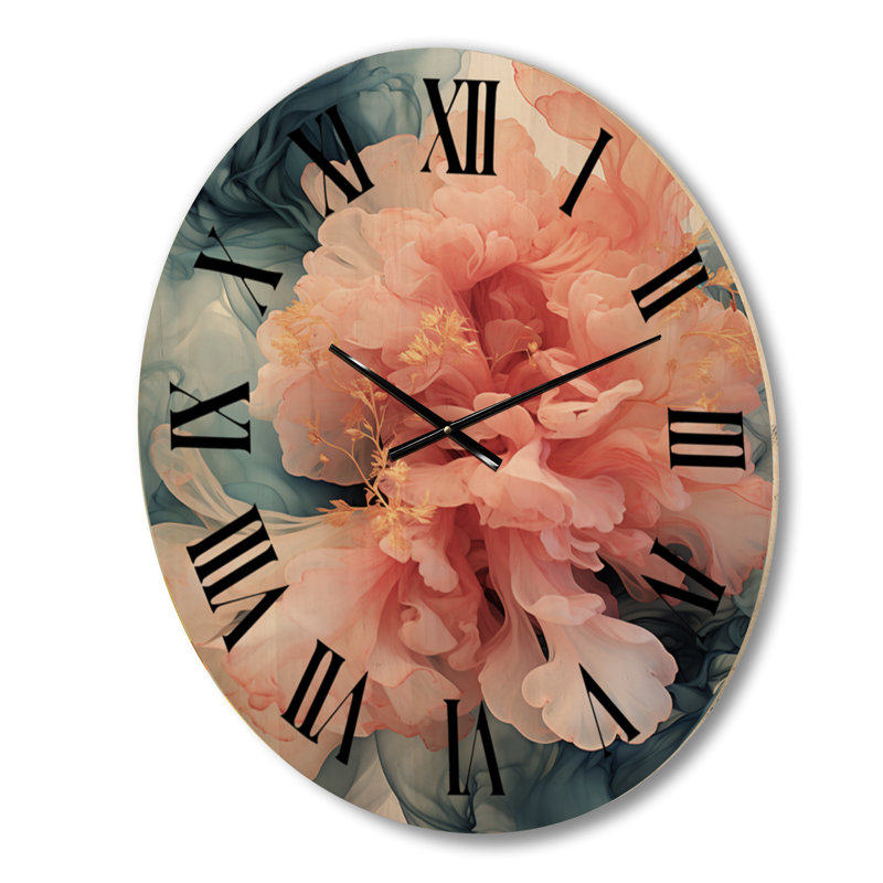 Horloge murale en bois massif Valju, Petit