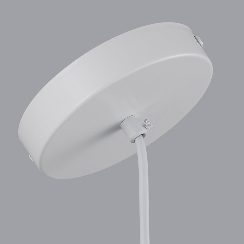 Luminaire suspendu conique 1 lumière Persei, Blanc