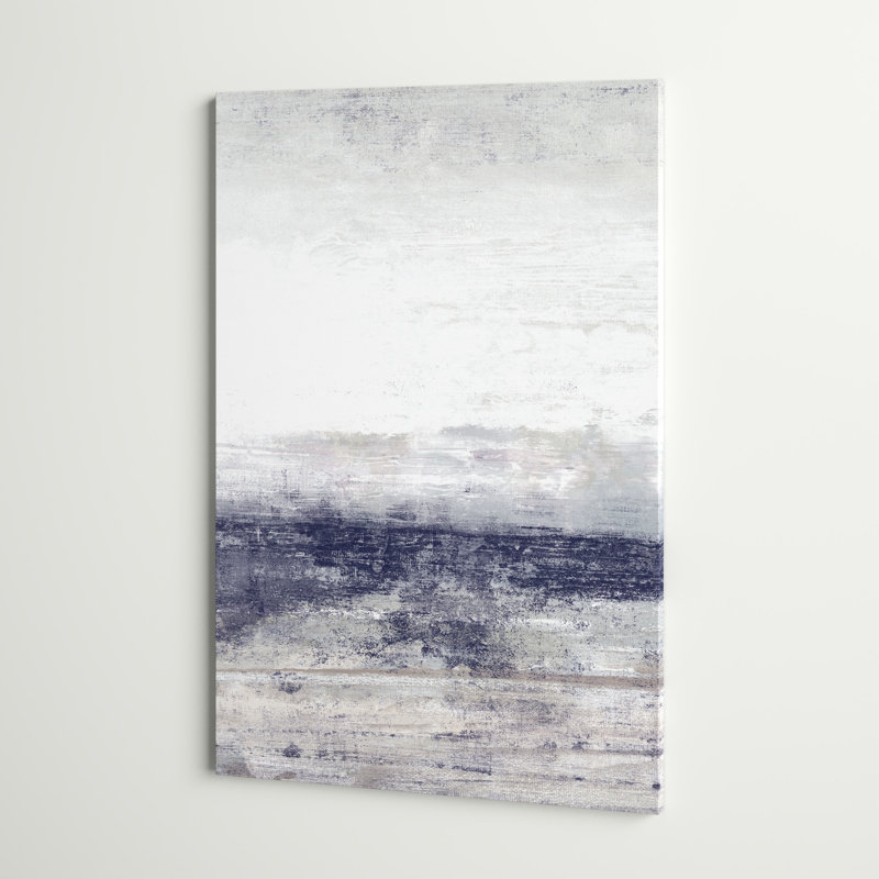 Indigo, paysage abstrait - reproduction d'art sur Canavas, H 48 po x l 32 po