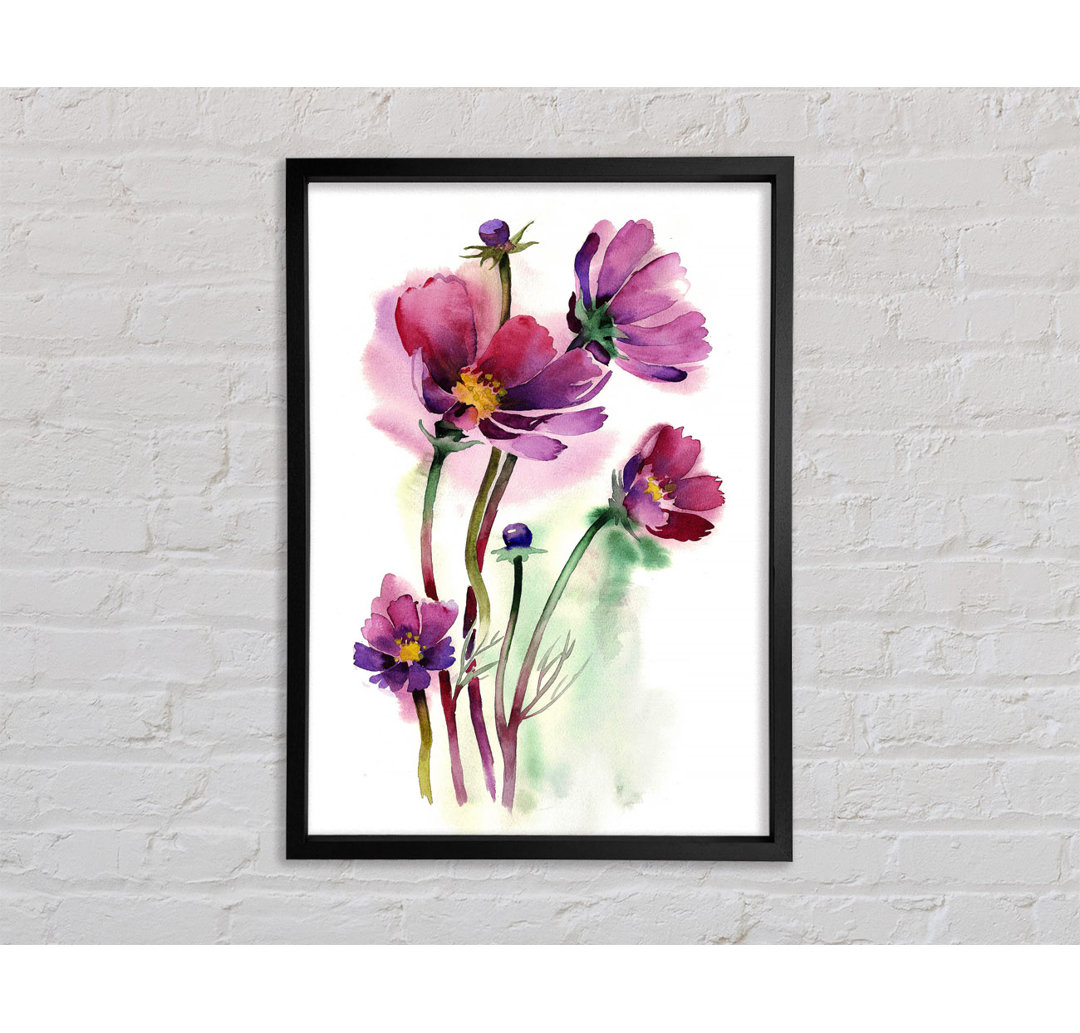 Wild Flower Beauty - Einzelner Bilderrahmen Kunstdrucke auf Leinwand