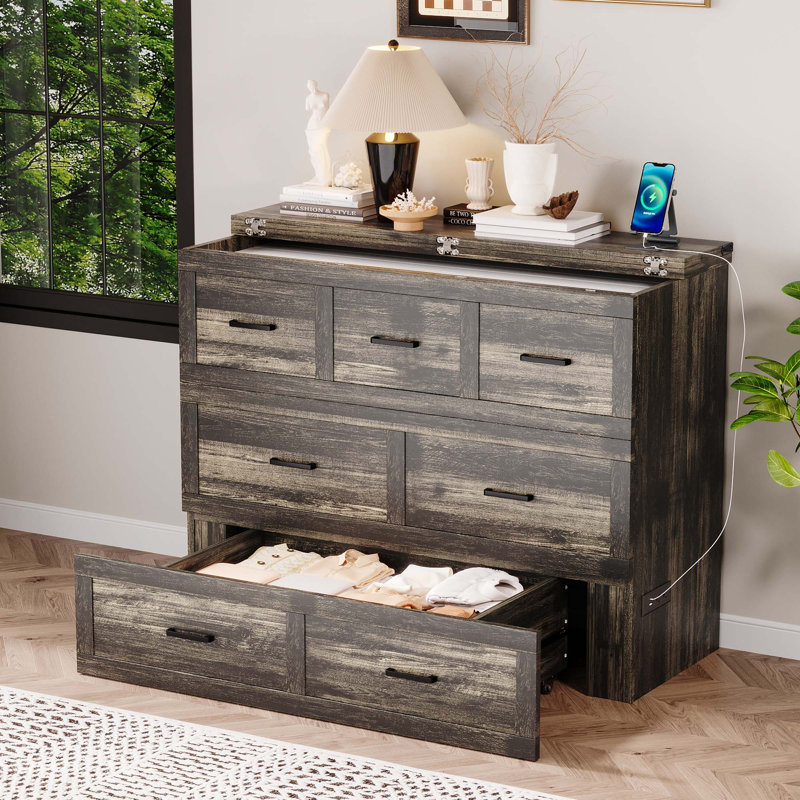 Armoire murale avec station de charge Murphy, gris, Double