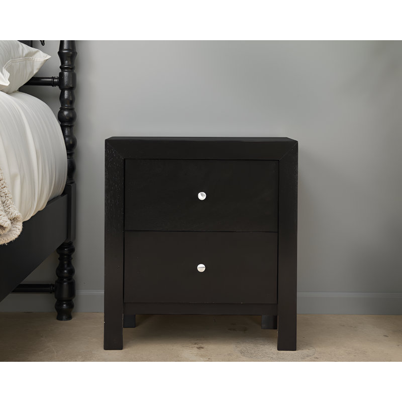 Table de chevet noire Jarett, Noir