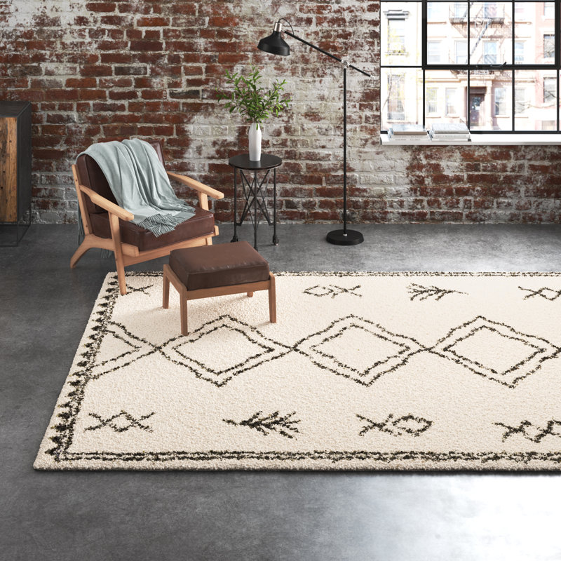 Tapis ivoire Jiannah, Rectangle 7 pi 10 po x 10 pi