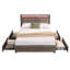Bed Frame, Storage Headboard With Charging Station, Solid And Stable-1503019202-1503019212