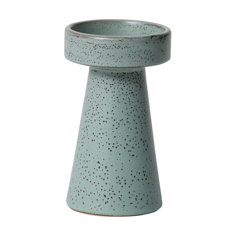 Bougeoir de table en céramique Dirillo, H 6,25 po x l 3,5 po x P 3,5 po