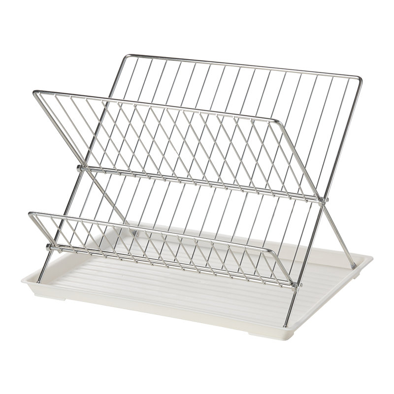 Adjustable Countertop Dish Rack, Stainless Steel