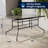 5 Piece Outdoor Patio Dining Set - Tempered Patio Table, 4 Flex Comfort Stack Chairs