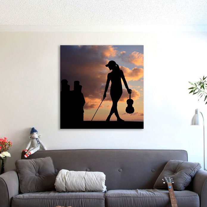 The Fiddler by Dominic Liam - Wrapped Canvas Print, 122cm H x 122cm W x 4cm D