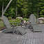 Chaise Adirondack en plastique avec repose-pieds Milaca-117800034