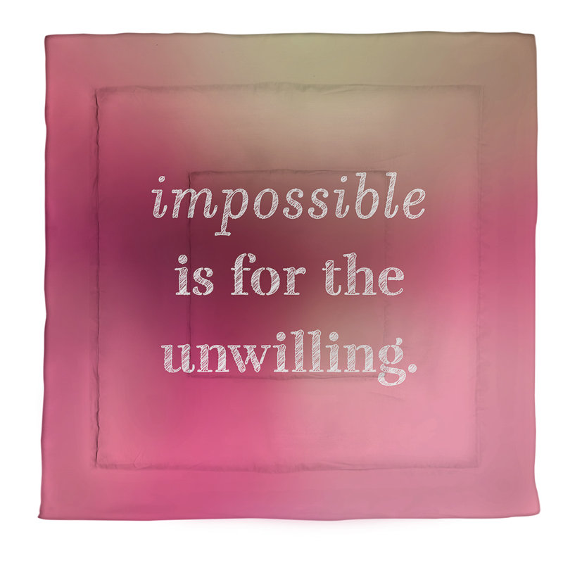 Modern & Contemporary Polyester Percale Comforter, King Comforter, Pink Glow