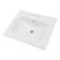 White Three Faucet Hole Drop In Bathroom Sink Ceramic Bathroom Vanity Basin With Overflow