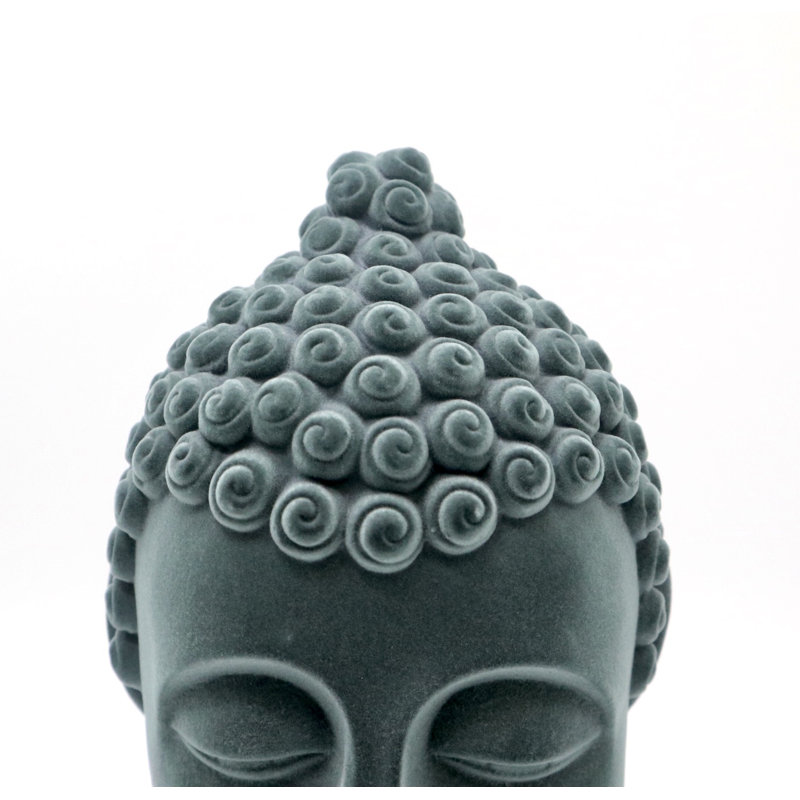 Sculpture de bouddha Flock Design, gris