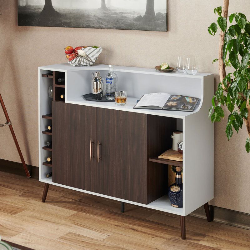 Barakat 47.24'' Bar Cabinet, White