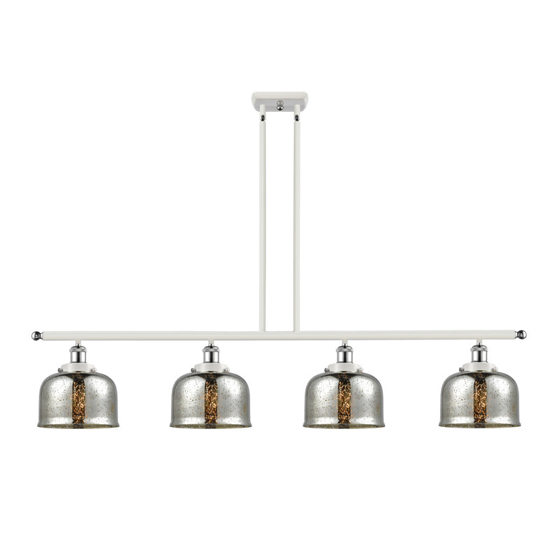 Haruki 4 - Light Kitchen Island Pendant, LED, White/Polished Chrome