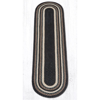 Earth Rugs Mocha/Frappuccino Oval Braided Rug Handwoven Jute