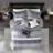 Navy Queen Comforter 7 Piece - Luxury Polished Sleep