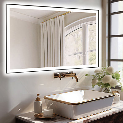 Frameless LED Bathroom Mirror,Smart Mirror