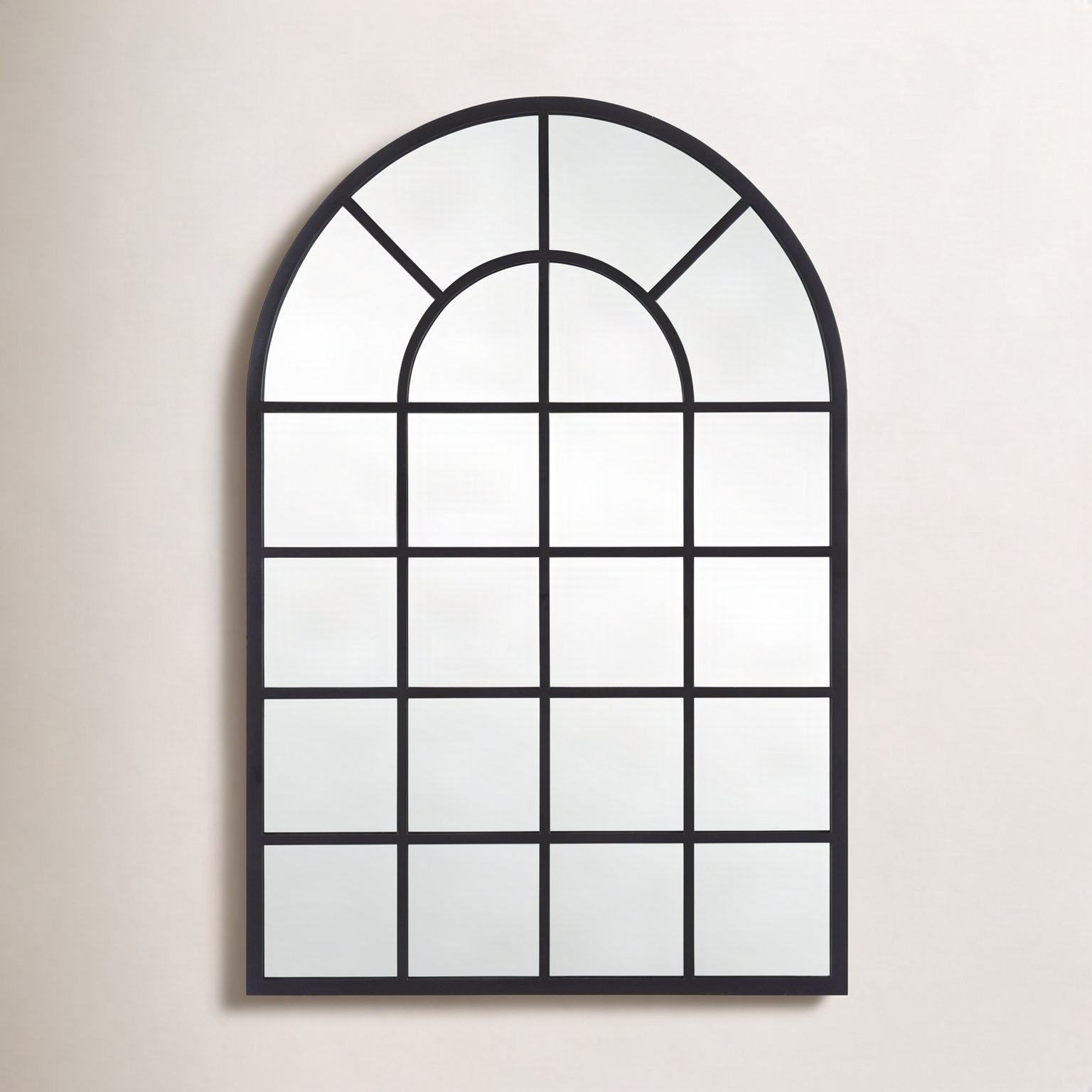 Dellrey Accent Mirror, 44" x 30.13", Black, Arch