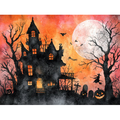 Art mural sur toile Haunted Mansion Graveyard