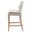 Tabouret de bar avec coussin en teck Mitali-60540503
