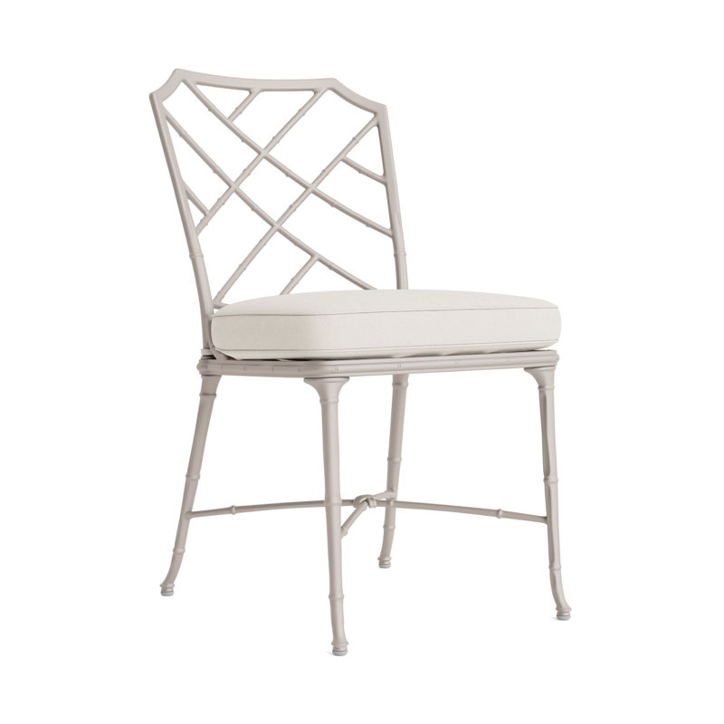 Calcutta Outdoor Dining Side Chair, Fusion Natural, Tan, Dove Smooth