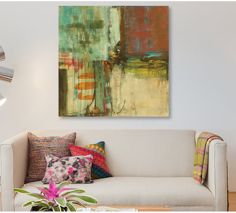 « fulfillment », reproduction sur toile, H 18 po x l 18 po x P 1,5 po, Pas de tapis, Toile tendue