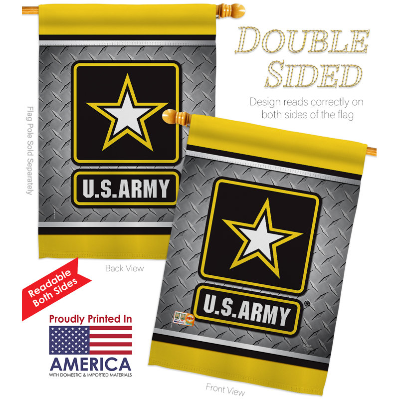 Double Sided 28'' H x 28'' W Polyester Flag Set