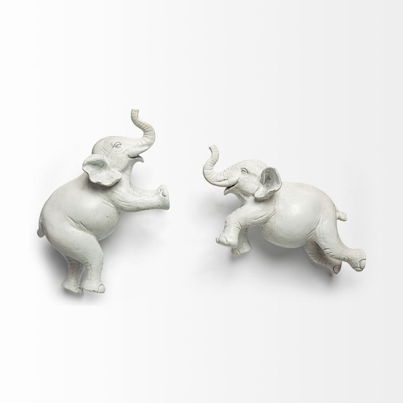 Jeane Animals Figurines & Sculptures, White