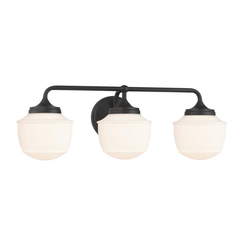 Meuble-lavabo 3 lumières Cornwell, H 8 po x l 23 po x P 8,25 po, Trois lumières
