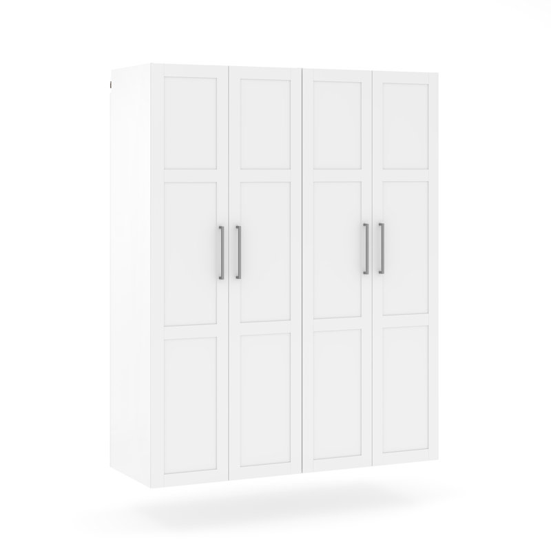 Garage Core 2 armoires profondes et portes en blanc, H 83,07 po x l 67,72 po x P 24,17 po