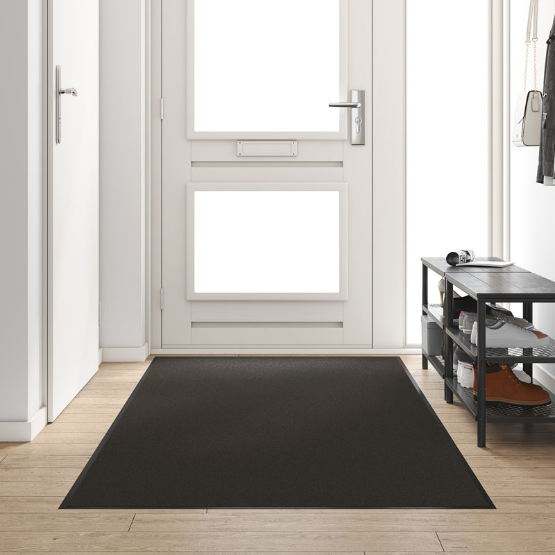 Non-Slip Indoor / Outdoor Doormat, 120 x 250 cm, Black