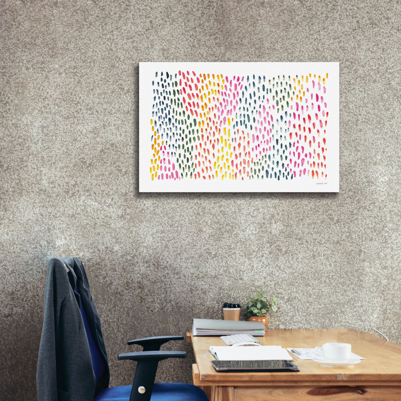 «Fullness Of Dots» par Danhui Nai, art mural sur toile, H 26 po x l 40 po