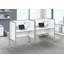 Bureau de bureau, bureau, travail, qualité commerciale, métal, contemporain, moderne-1186053435