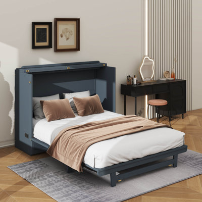 Lit escamotable spacieux avec rangement de tiroir intégré pour toutes vos nécessités