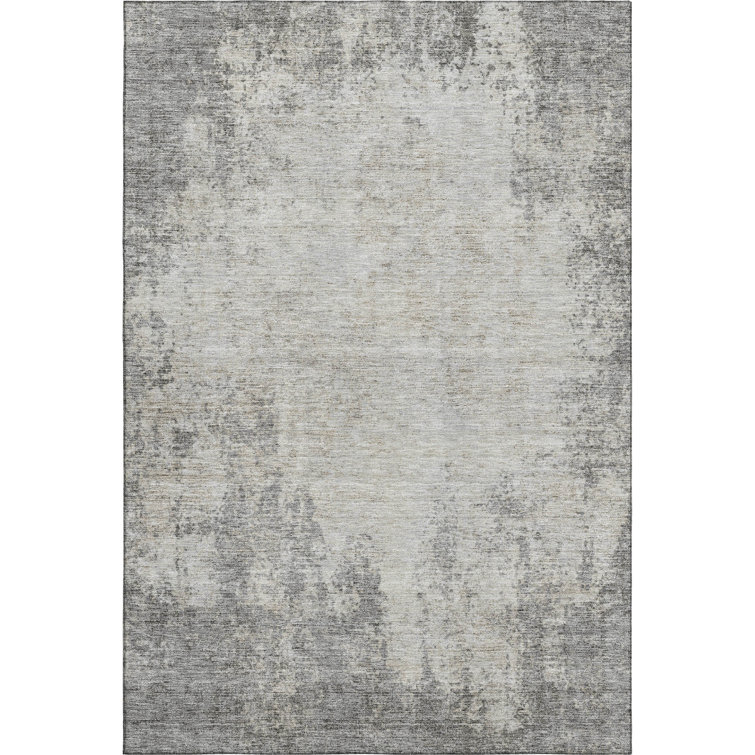 Premium Machine Washable Prisco Gray Rug