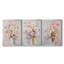 FLORAL Series CECLXV - Toile tendue avec châssis encadré - 3 pièces-769274686-769274682