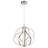 Graicen 10 - Light 20"W Dimmable LED Globe silver Metal Modern Chandelier for Dining Room or Kitchen