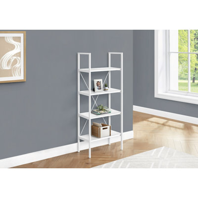 Bibliothèque, bibliothèque, 4 niveaux, H 48 po, bureau, métal