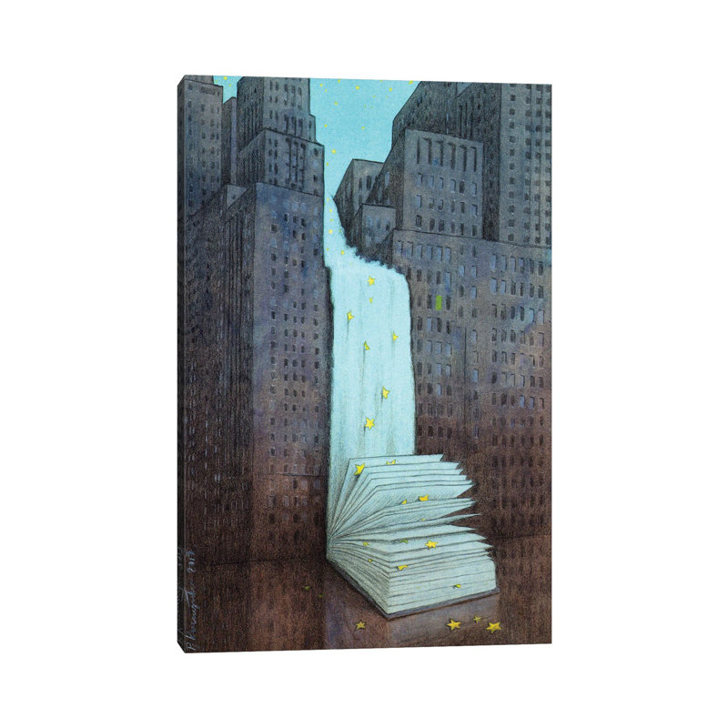 Dream Book 1 Piece Painting on Canvas, 20.32 cm H x 30.48 cm W, Wrapped Canvas