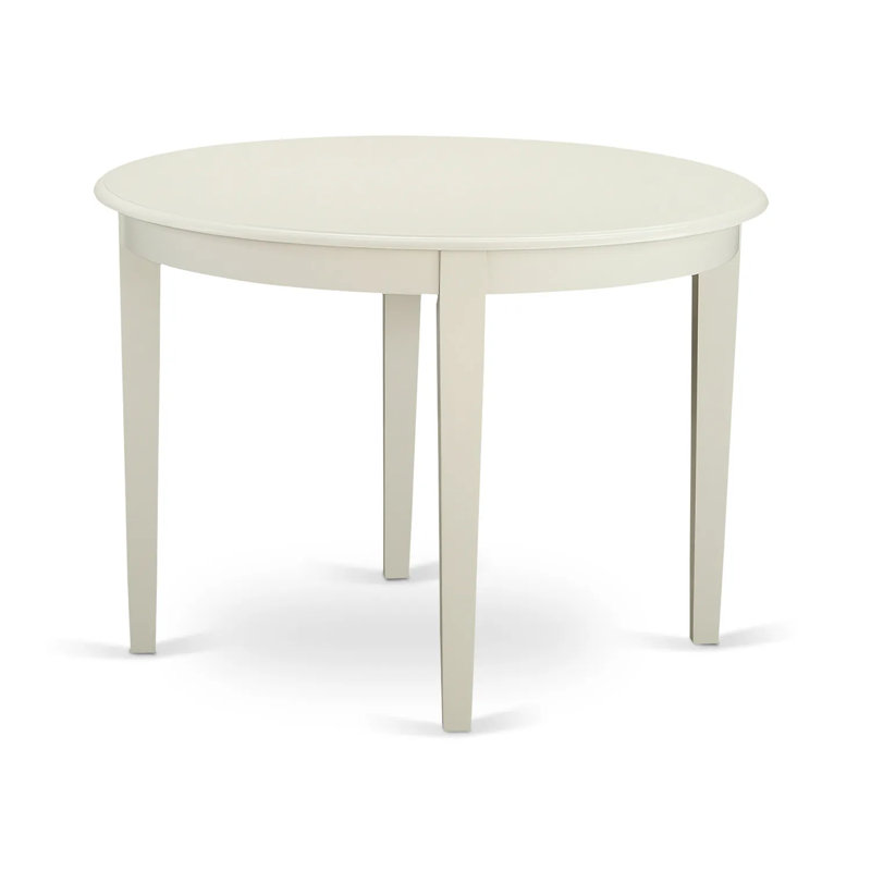 3 Piece Dining Table Set - 2 Baby Blue Linen Fabric Kitchen Chairs with High Back and 1 Modern Rectangular Dining Table - linen white Finish