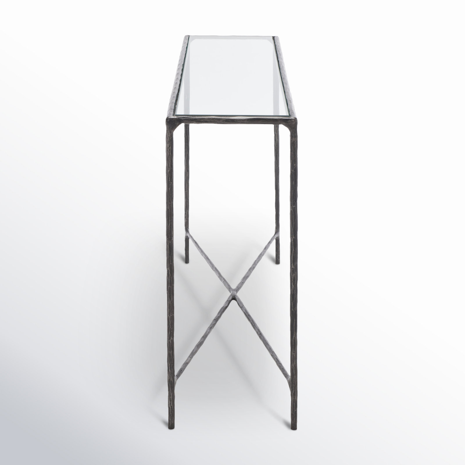 Evelynn 48 " Console Table, Clear, Black