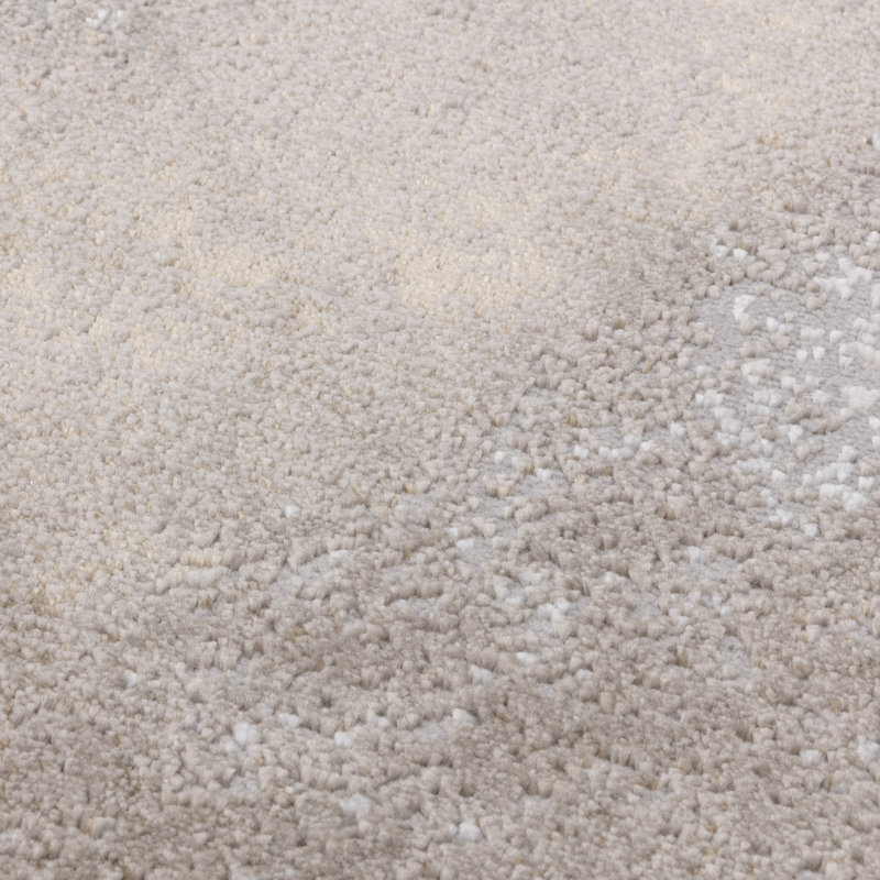 Caydren Abstract Machine Woven Beige Area Rug, Rectangle 160 x 230cm