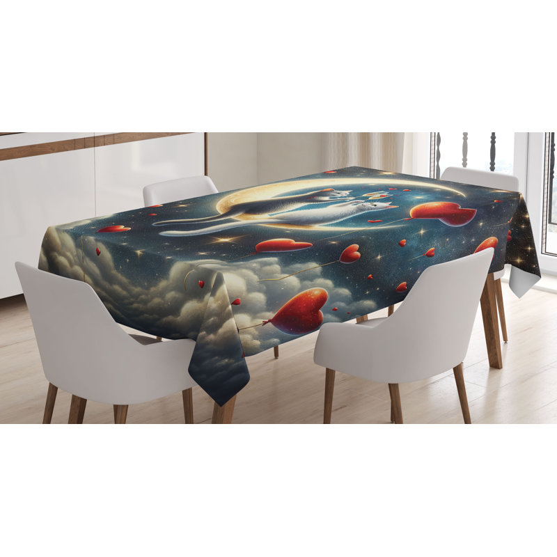 Dzheni Rectangle No Pattern Microfiber Tablecloth, 70" Rectangle