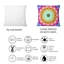 Coussin Vibrant Rainbow Mandala - imprimé moderne-238996209