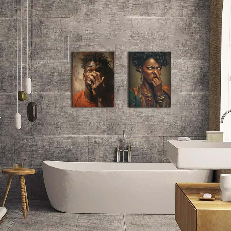 2 Piece Wrapped Canvas Print, 40 cm H x 30 cm W