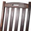 Chaise berçante intérieure / extérieure brune surdimensionnée, dossier haut, large, véranda en bois de sapin surdimensionné, assise, utilisation, chaise berçante très lisse-1533701809