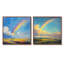 «Rainbow After The Rain I» - art mural arc-en-ciel - ensemble d'art mural traditionnel 2 pièces-385651420-385651418-385651397
