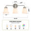 Luminaire de salle de bain 3 lumières à intensité variable avec abat-jour en verre laiteux-430878156-430878155