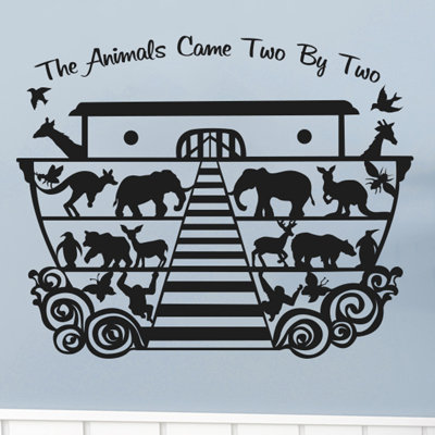 Noahs Ark the Animals Came Two by Two Wall Sticker