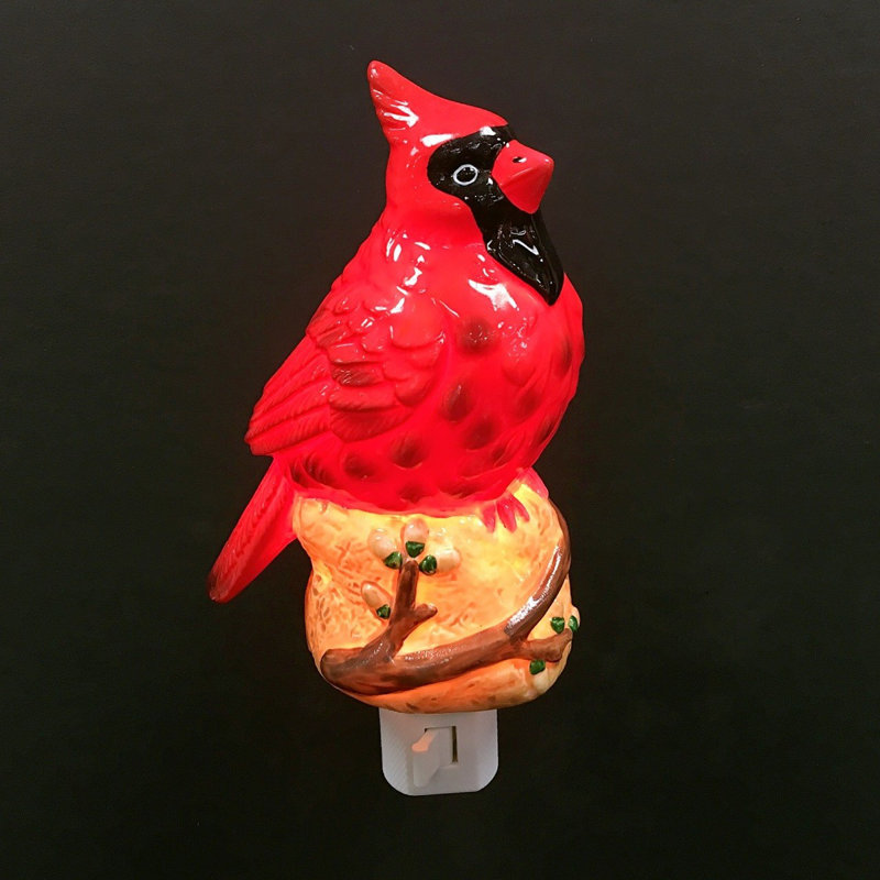 Red Cardinal Shaped Night Light
